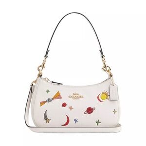 Coach X Observed By Us Teri Shoulder Bag In Leather With Print CU388